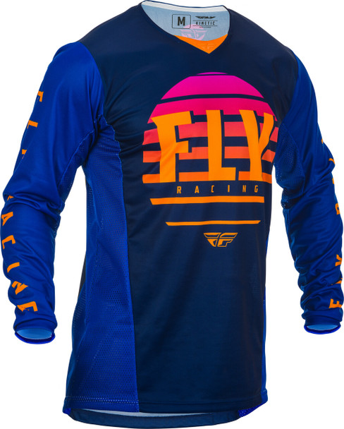 Fly Racing Kinetic K220 Jersey Midnight/Blue/Orange 2X 373-5292X