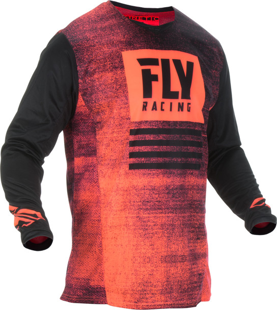 Fly Racing Kinetic Noiz Jersey Neon Red/Black 2X 372-5222X