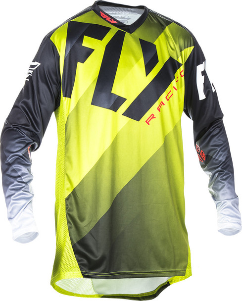 Fly Racing Lite Jersey Lime/Black/White M 370-725M