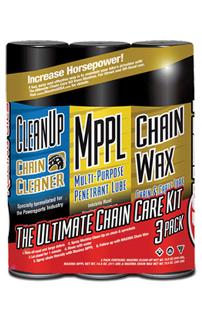 Maxima Chain Wax Ultimate Chain Care Combo 3Pk Aerosol 70-749203