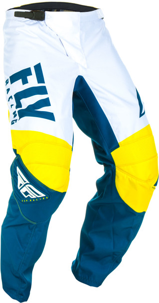 Fly Racing F-16 Pants Yellow/White/Navy Sz 18 372-93318