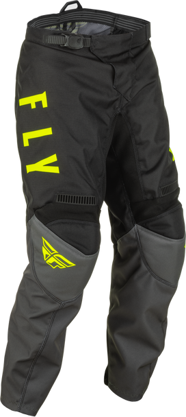 Fly Racing Youth F-16 Pants Grey/Black/Hi-Vis Sz 18 375-93218