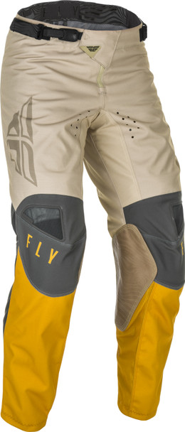 Fly Racing Youth Kinetic K121 Pants Mustard/Stone/Grey Sz 26 374-43326