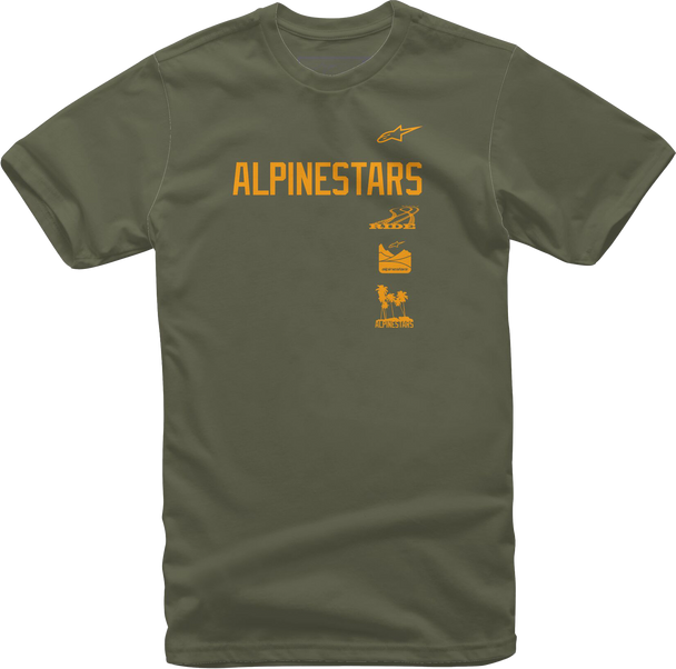 Alpinestars Stacker Tee Military 2X 1213-72630-690-Xxl