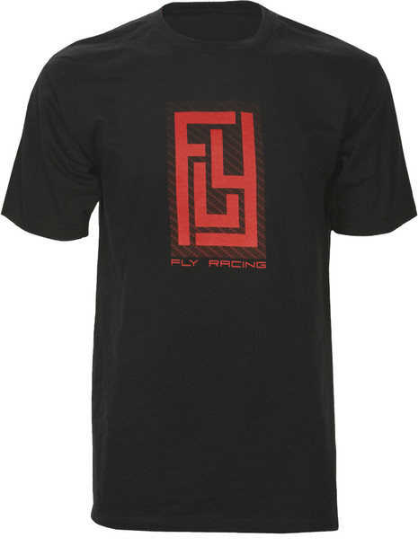 Fly Racing Carbon Tee Black S 352-0370S