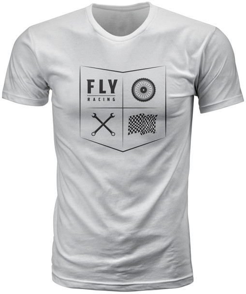 Fly Racing Fly All Things Moto Tee White Xl 352-1206X