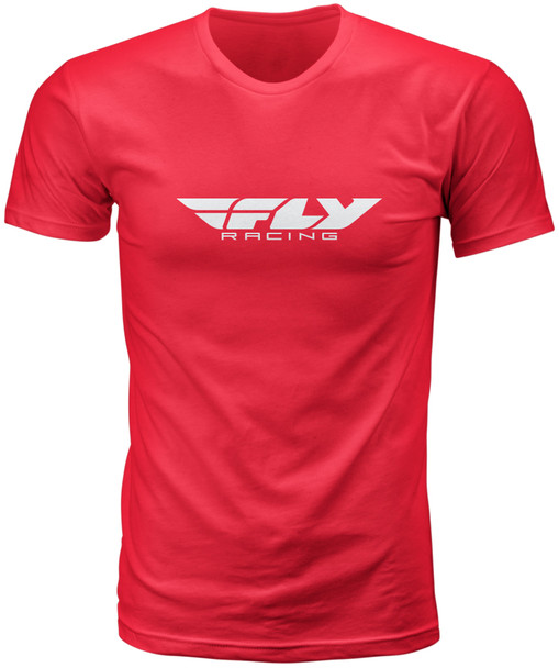 Fly Racing Fly Corporate Tee Red Sm 352-0932S
