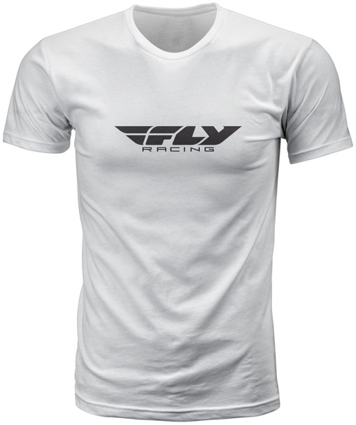 Fly Racing Fly Corporate Tee White Sm 352-0934S