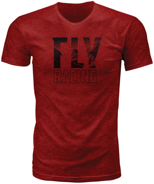 Fly Racing Fly Mountain Tee Blaze Red Heather Xl 352-0641X