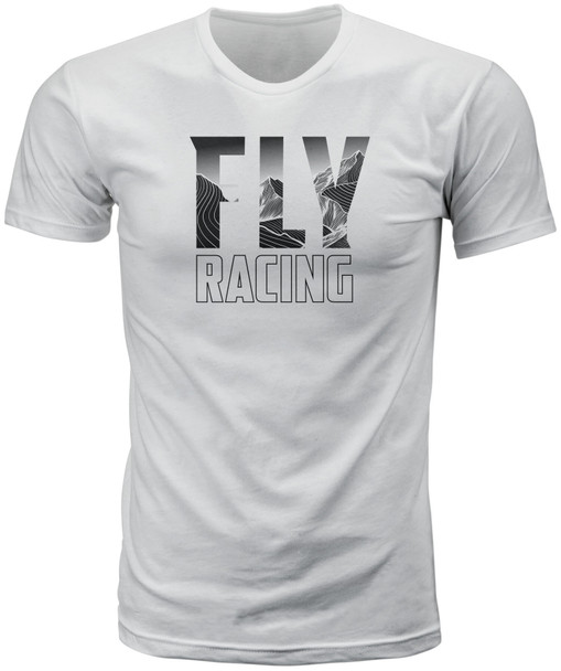 Fly Racing Fly Mountain Tee White Lg 352-0642L