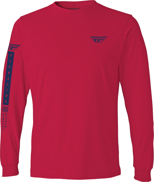 Fly Racing Fly Tribe Long Sleeve Tee Red/Blue 2X 352-41626X