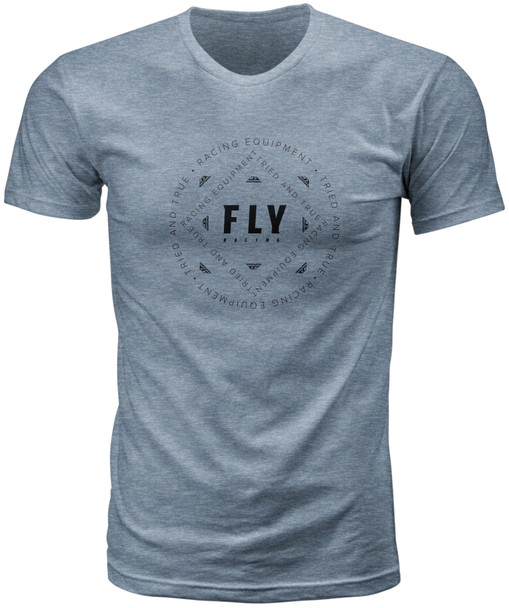 Fly Racing Fly Tried Tee Dark Grey Heather Sm 352-1226S