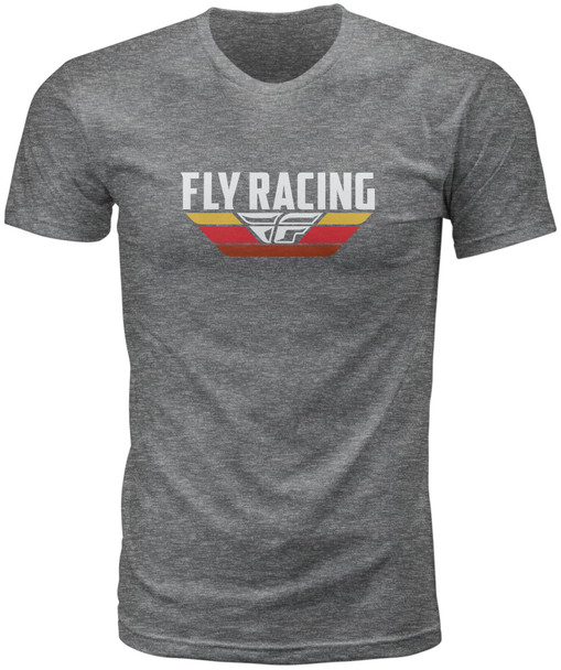 Fly Racing Fly Voyage Tee Dark Grey Heather 2X 352-06342X