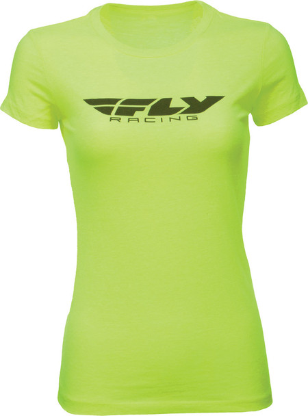 Fly Racing Fly Women'S Corporate Tee Neon Yellow Xl 356-0373X