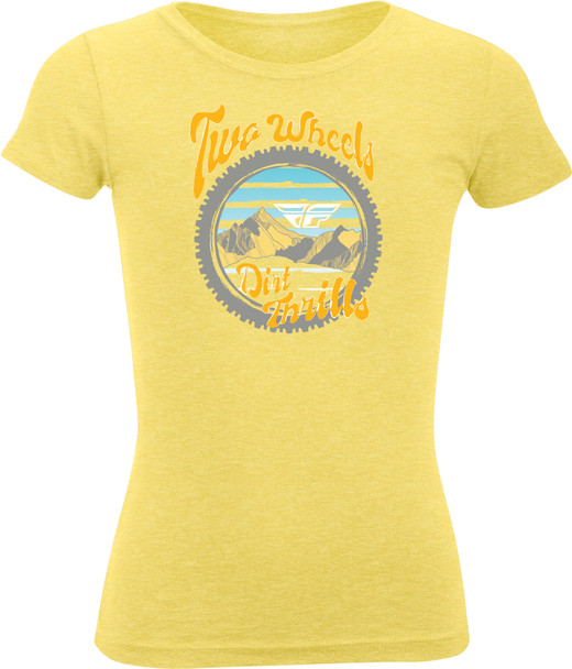 Fly Racing Youth Fly Dirt Thrills Tee Yellow Yl 352-1203Yl