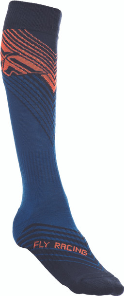 Fly Racing Fly Mx Socks Thin Orange/Blue/Black Sm 350-0431S