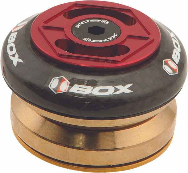 Box Glide Carbon Integrated Headset Red 1-1/8" Bx-Hs14Gc118-Rd