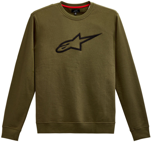 Alpinestars Ageless Crew Fleece Military Green/Black 2X 1212-51322-6910-Xxl