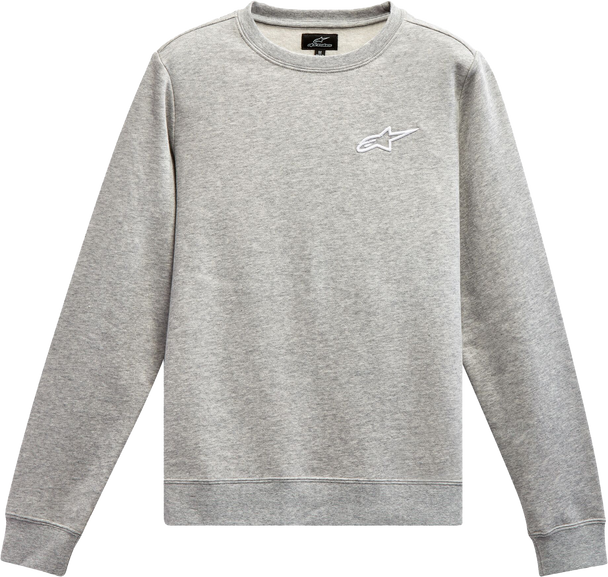 Alpinestars Women'S Ageless Crew Fleece Grey Heather/White 2X 1232-51820-1121-Xxl