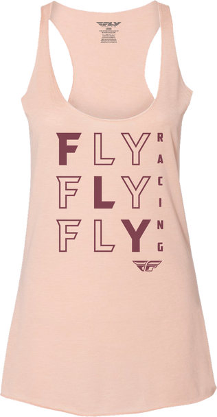 Fly Racing Women'S Fly Tic Tac Toe Tank Peach Lg 356-6163L