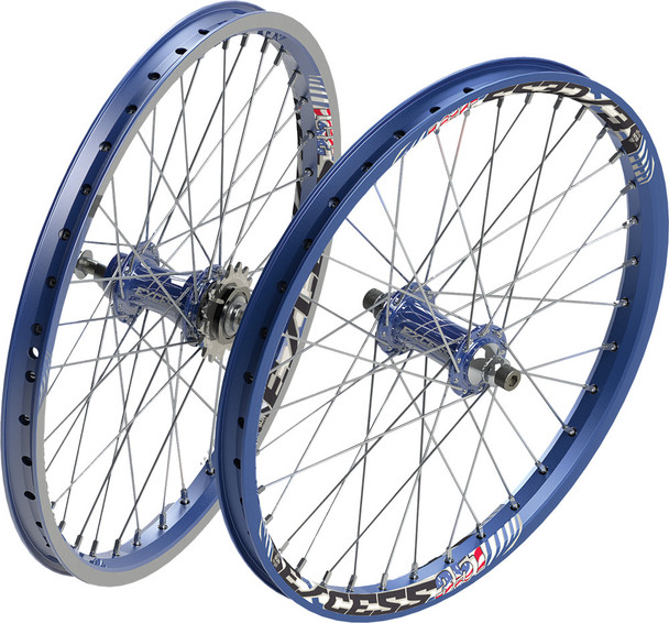 Excess 351 Expert Wheel Set Blue 20X1-3/8" Exwh0138Blbl