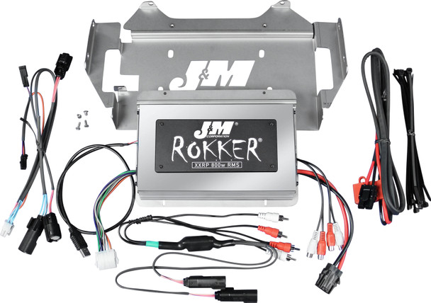 J&M Rokker P800W 4-Ch Amp Kit 14-20 Flhx Jamp-800Hc14-Sgp