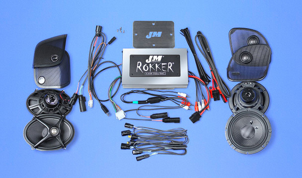 J&M Rokker Xxr 700W 4-Sp/Amp Kit 15-18 Har Roadglide Xxrk-700Sp4-15Rc