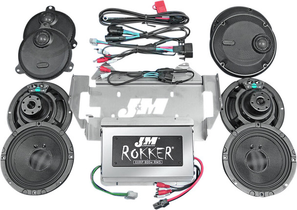 J&M Rokker Xxr 800W 4-Sp/Amp Stg5 14-20 Cvo Ultra Xxrk-800Sp4-14Ul-Cvo