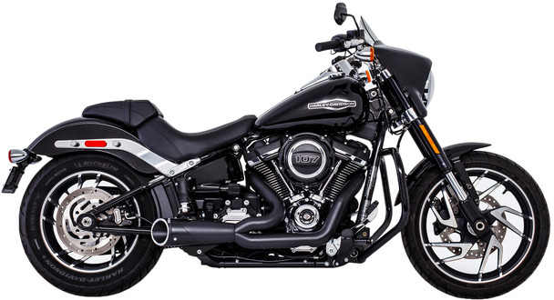 Freedom Combat 2-1 Shorty Black W/Black Sculptd Tip M8 Softail Hd00815