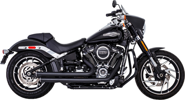 Freedom Independence Staggered Black W/Black Tip M8 Softail Hd00748