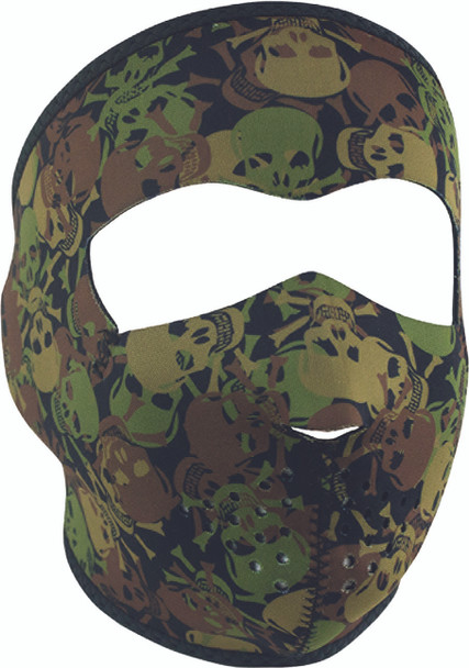 Zan Neoprene Full Mask All Over Skull Camo Wnfm418