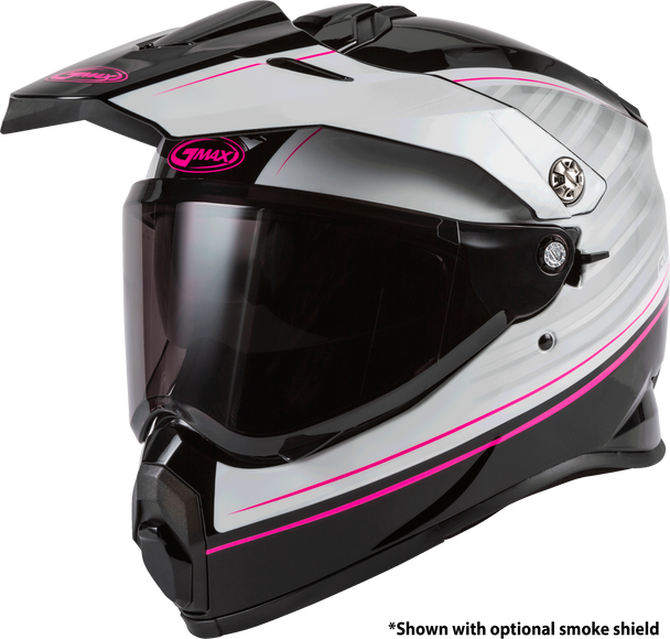 Gmax At-21 Adventure Raley Helmet Black/White/Pink Md G1211405