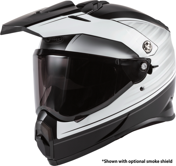 Gmax At-21 Adventure Raley Helmet Matte Black/White 2X G1211078