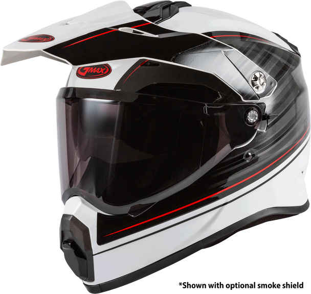 Gmax At-21 Adventure Raley Helmet White/Grey/Red 2X G1211018
