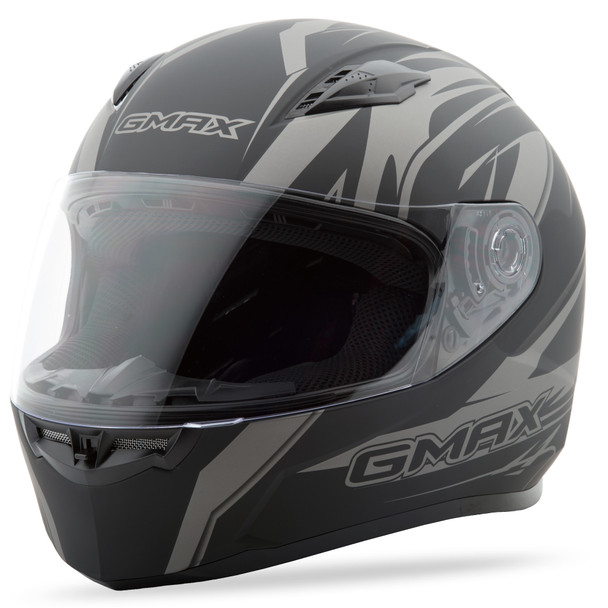 Gmax Ff-49 Full-Face Derk Helmet Matte Black/Silver Sm G7490394 F.Tc-12