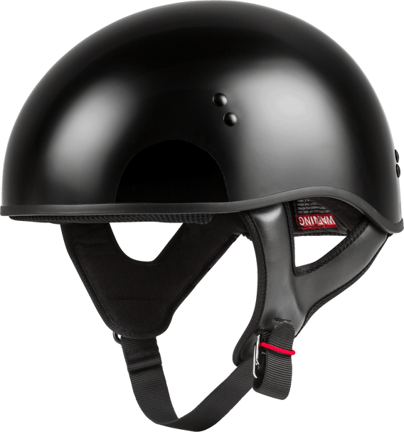 Gmax Hh-45 Half Helmet Naked Black Md H145025