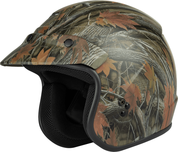 Gmax Youth Of-2Y Open-Face Helmet Leaf Camo Ys G1021560