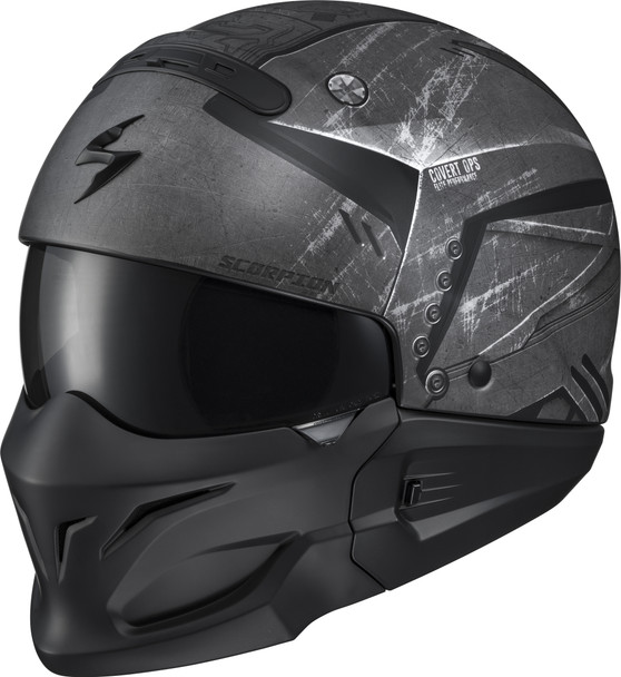 Scorpion Exo Covert Open-Face Helmet Incursion Black Md Cov-1314