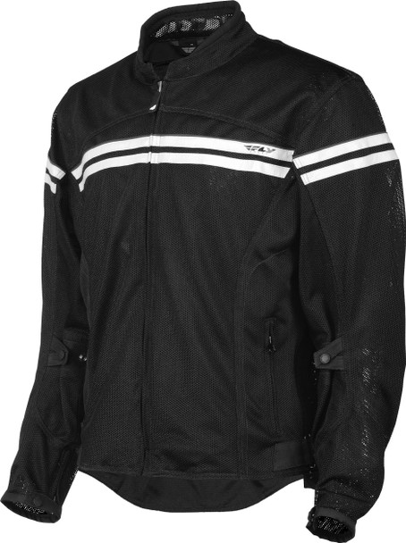 Fly Racing Flux Air Mesh Jacket Black/Cream M #5948 477-4048~3