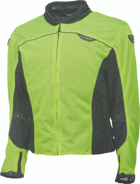 Fly Racing Flux Air Mesh Jacket Hi-Vis Yellow/Black L #5948 477-4045~4