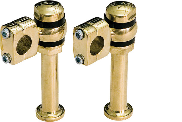Paughco Offset Post Style Risers Brass 5"X2" Off Set 354-1Br