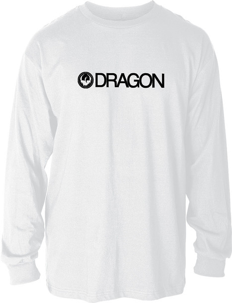 Dragon Trademark Longsleeve Tee White Lg 25119Lrg.100