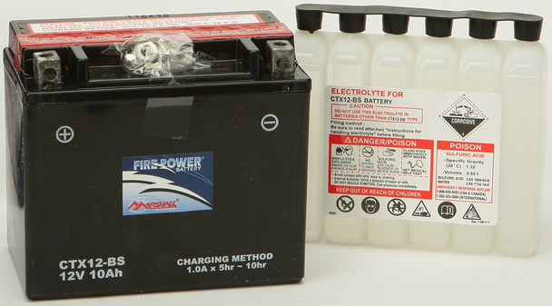 Marshalls Battery Maint Free Ctx12 -Bs Fire Power Ctx12-Bs~Mar
