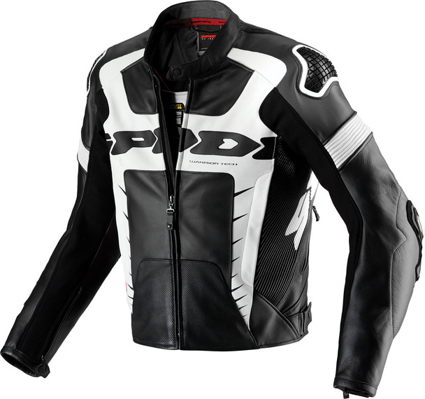 Spidi Warrior Pro Leather Jacket Black/White E46/Us36 P144-011-46