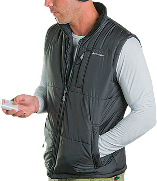 Venture Quilted Heated Nylon Vest Mens Black M Bh-9370 M