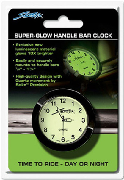 Streetfx Superglow Handlebar Clock (Black) 1045901