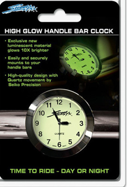 Streetfx Superglow Handlebar Clock (Chrome) 1045902