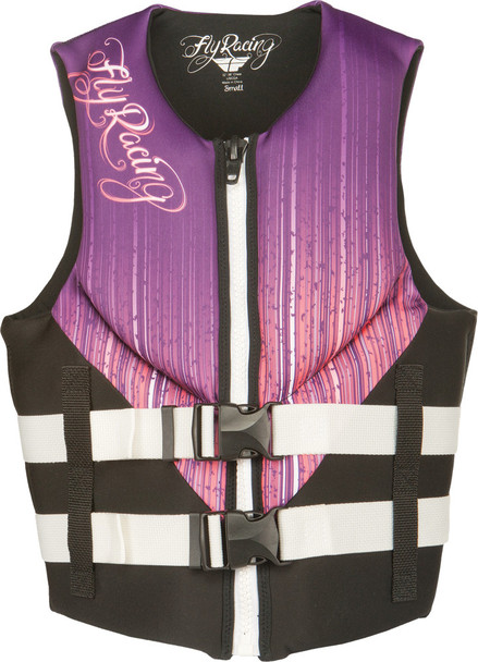 Fly Racing Neoprene Life Vest Ladies Black/Purple S 142424-600-820-14