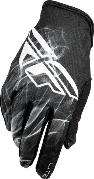 Fly Racing Lite Gloves Black/White Sz 12 368-01412