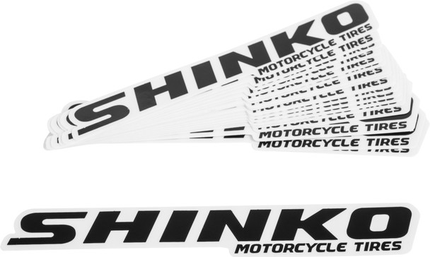 Shinko 6" Shinko Decal - Black Pack Of 20 87-8300B